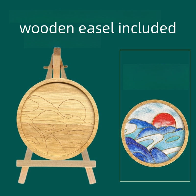 DIY Cloisonné Enamel Painting Kits - Coasters - Landscape Series